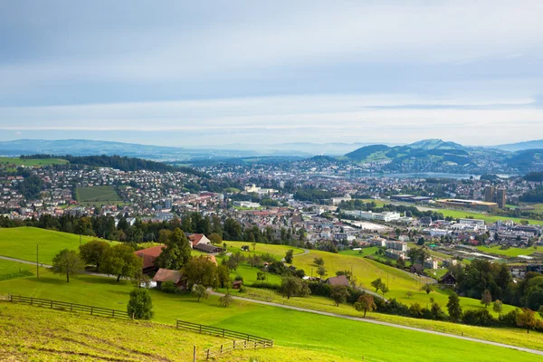 Lucerne şehir görünümünü — Stok fotoğraf