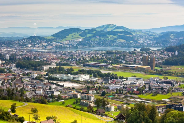 Veduta della città di Lucerna — Foto Stock