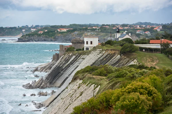 Kuststräcka nära Saint-Jean-de-Luz — Stockfoto