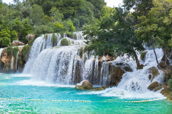 Scenic Krka waterfalls