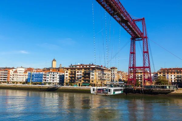 Bizkaia hängebrücke in portugalete — Stockfoto