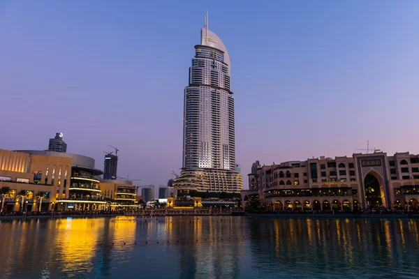 Fontes de Dubai no Dubai Mall — Fotografia de Stock