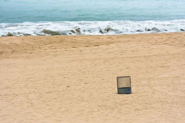 Saint-Jean-de-Luz zandstrand in Frankrijk — Stockfoto