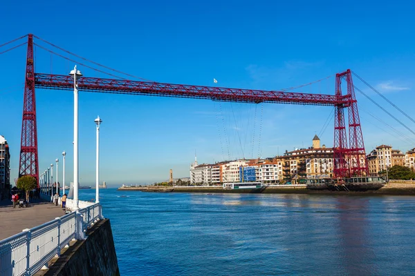 Puente colgante Bizkaia en Portugalete — Foto de Stock