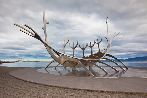 stock image Solfar monument in Reykjavik