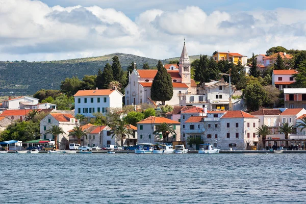 Rogoznica, Croácia vista do mar — Fotografia de Stock