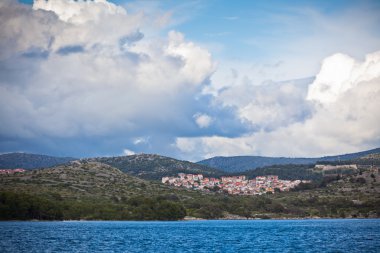 Hırvat sahil şeridi görünümü, Sibenik alan