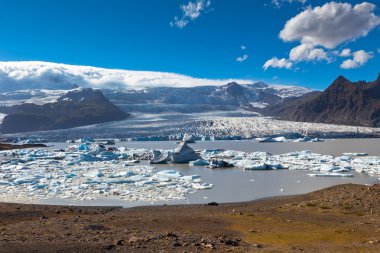 jokulsarlon Buzulu lagün vatnajokull Milli Park, İzlanda