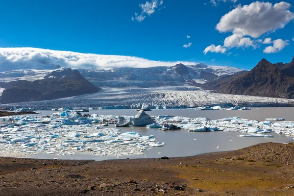 Laguna del ghiacciaio Jokulsarlon nel Parco Nazionale Vatnajokull, Islanda — Foto Stock