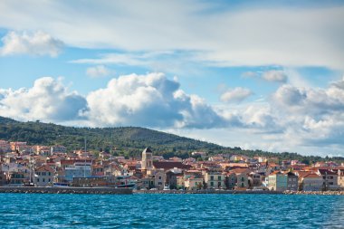 Deniz görünümünden Vodice, Hırvatistan