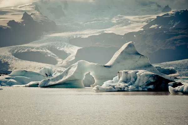 Jokulsarlon Buzulu lagün vatnajokull Milli Park, İzlanda — Stok fotoğraf