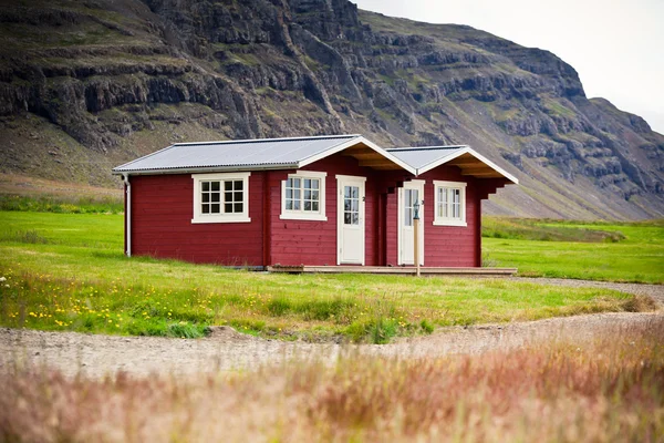 Typical Holiday House at North Iceland Stock Photo