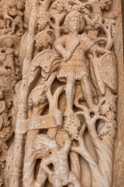 ayrıntı St lawrence Katedrali, trogir, Hırvatistan