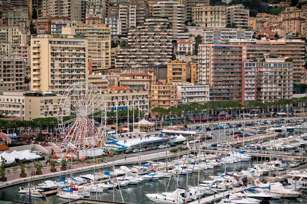 Puerto de Mónaco, Monte Carlo, vista — Foto de Stock