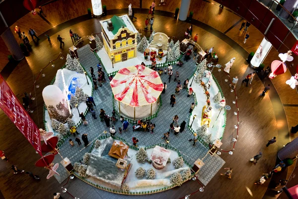 Centrum handlowego Dubai mall na Boże Narodzenie — Zdjęcie stockowe