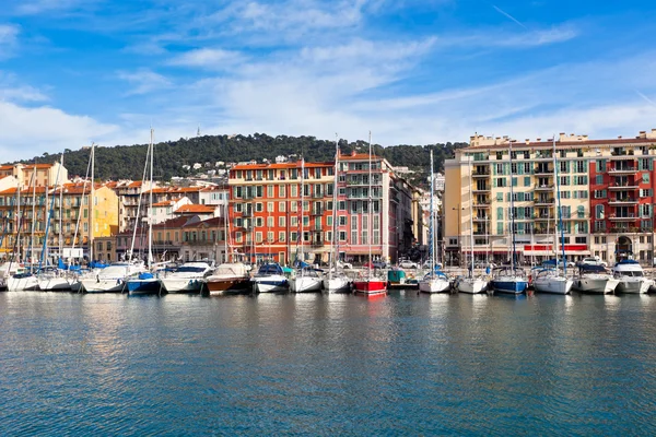 Blick auf den Hafen von Nice, Frankreich — Stockfoto