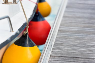 Yelkenli yan çamurluklar portre. Tekne koruma