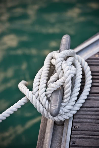 Nautical mooring rope — Stock Photo, Image