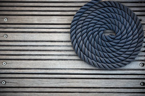 Nautical mooring rope — Stock Photo, Image