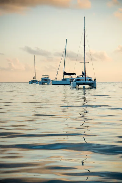 Yachts de plaisance à l'océan Indien — Photo