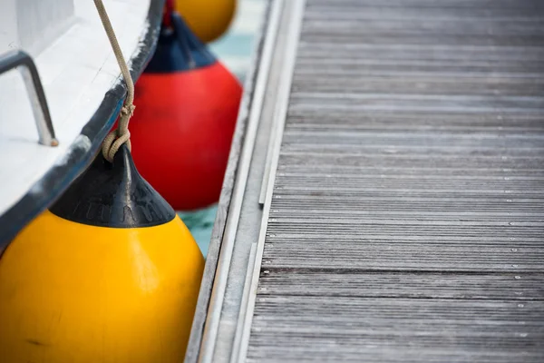 Zeilboot kant spatborden close-up — Stockfoto