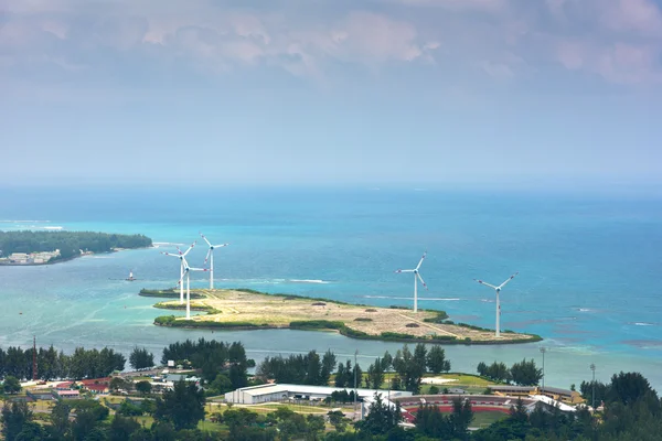 Flygfoto över Mahe Island-Seychellerna — Stockfoto