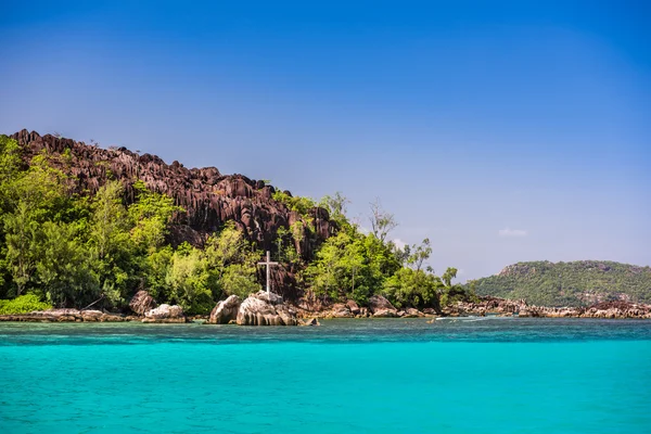 Coastline of Mahe island, Seychelles — Stock Photo, Image