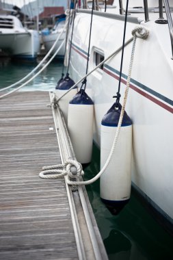 Sailboat Side Fenders CloseUp clipart