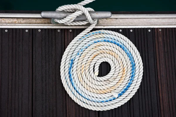 Nautical mooring rope — Stock Photo, Image