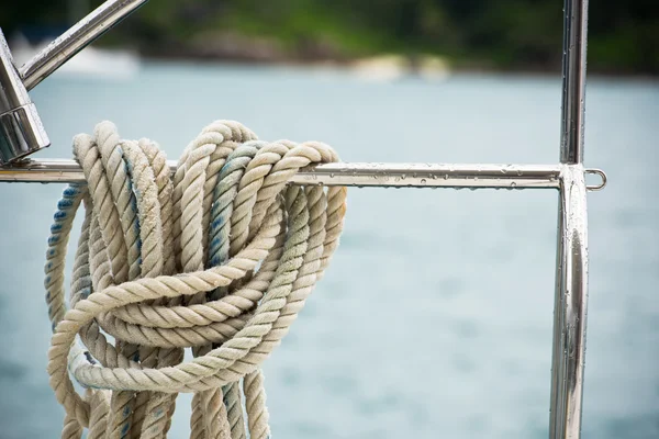 Nautical mooring rope — Stock Photo, Image