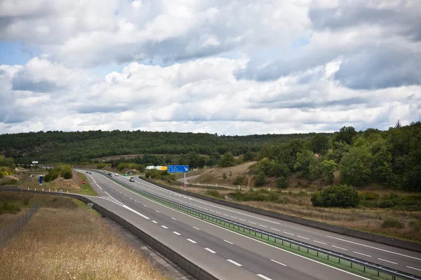 Highway through France — Stock Photo, Image