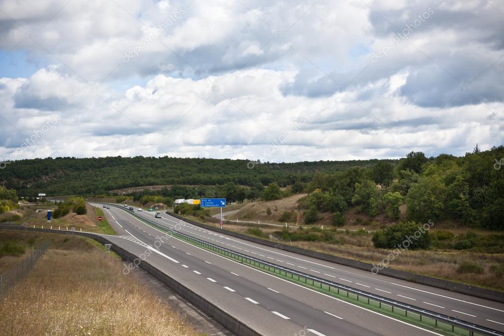 Highway through France