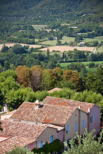 Vista de la ciudad pequeña desde arriba — Foto de Stock