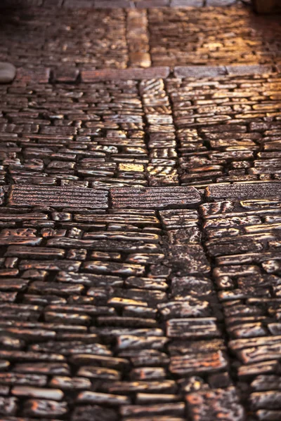 Cobblestone Pavement Close Up — Stock Photo, Image