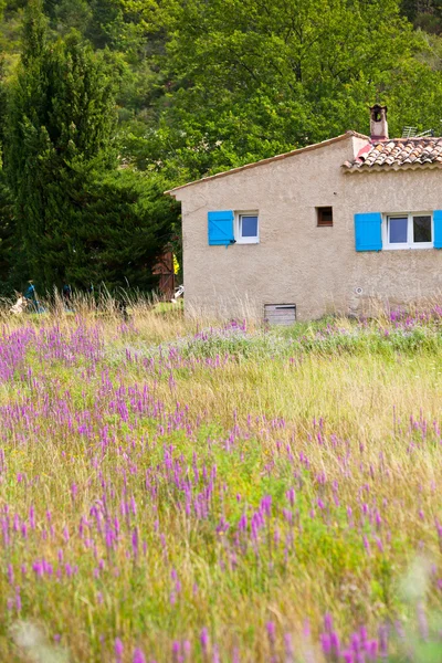 Kő parasztház a vidéki Provence, Franciaország — Stock Fotó