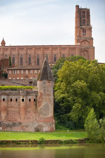 Saint Cecile kyrka i staden Albi, France. — Stockfoto