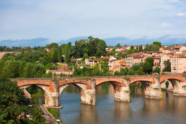 Vista da ponte de agosto em Albi , — Fotografia de Stock