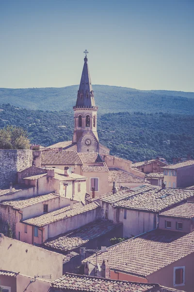 Kilátás nyílik Saint Saturnin d Apt, — Stock Fotó