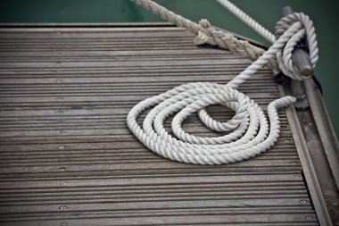 Nautical mooring rope clipart