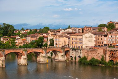 Albi, Fransa Ağustos köprü görünümü