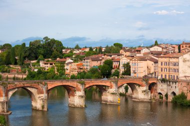 Albi, Fransa Ağustos köprü görünümü