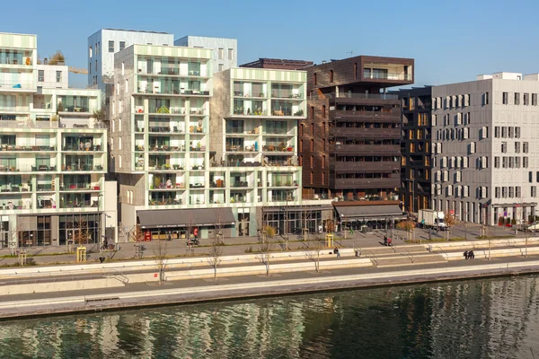 De samenvloeiing District in Lyon, Frankrijk — Stockfoto