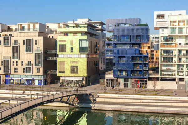 De samenvloeiing District in Lyon, Frankrijk — Stockfoto