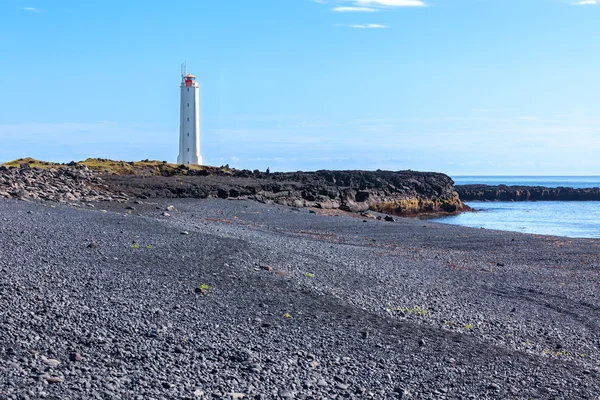 West Iceland yılında deniz feneri — Stok fotoğraf
