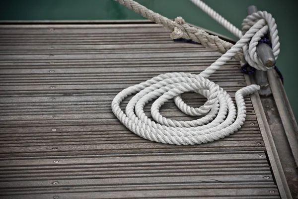 Nautical mooring rope — Stock Photo, Image