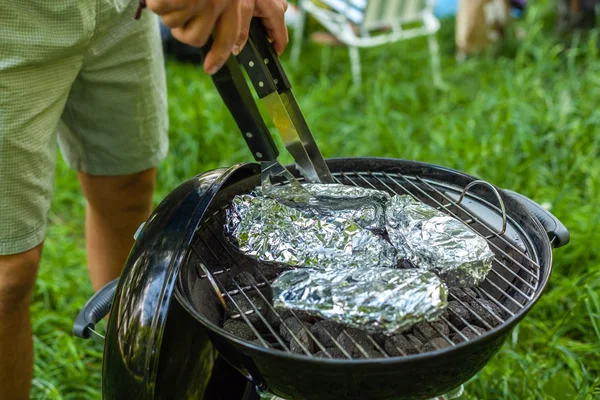 Schweinefleisch grillen — Stockfoto