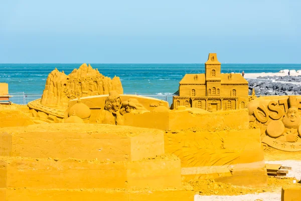 Sand Sculpture Festival preparings — Stock Photo, Image