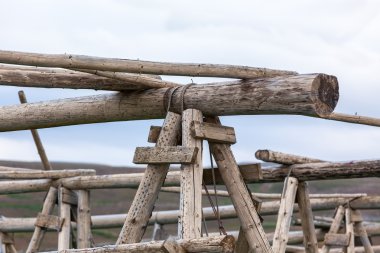 binalarda İzlanda deniz kıyı şeridi