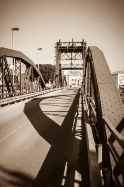 Brug over de rivier Sado. Alcacer do Sal, — Stockfoto