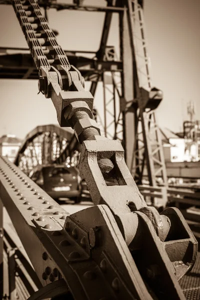 Pont sur la rivière Sado détail — Photo